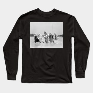 Ice Skating Race, 1925. Vintage Photo Long Sleeve T-Shirt